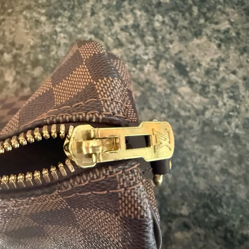 Louis Vuitton Brown Checkered Satchel - Picture 6 of 10